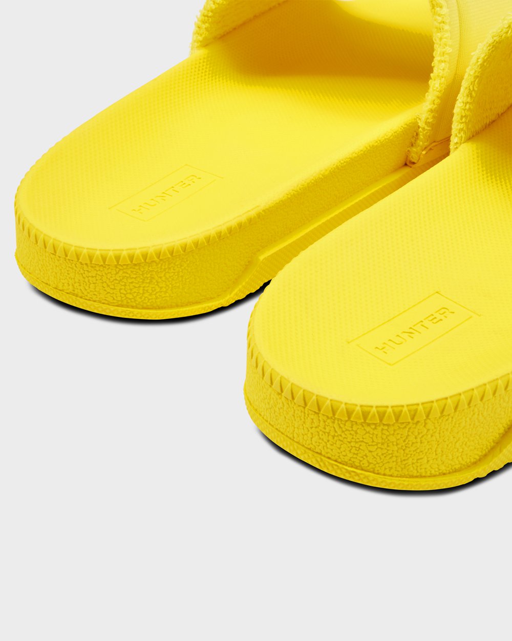 Womens Slides - Hunter Original Adjustable (68FMUDVSK) - Yellow